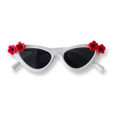Load image into Gallery viewer, Red Flowers- Elle Cat Eye Sunnies