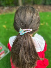 Load image into Gallery viewer, Pink Ornament Mila Barrettes , set of 2

