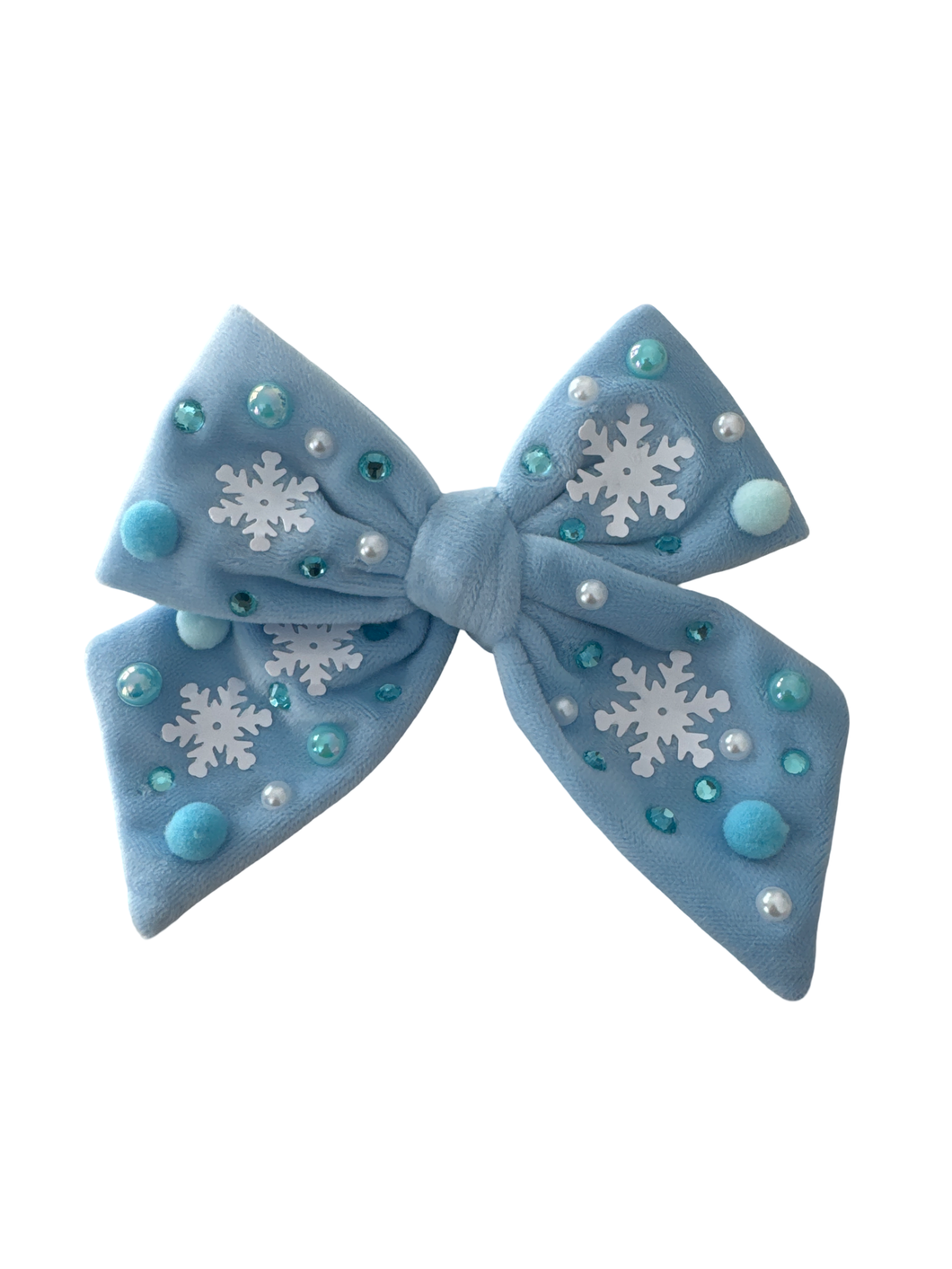 Blue Snowflake Camila Bow