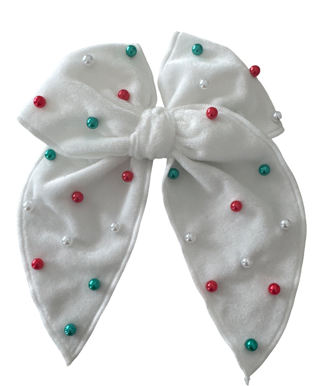 White Holiday Pearl Camila Bow