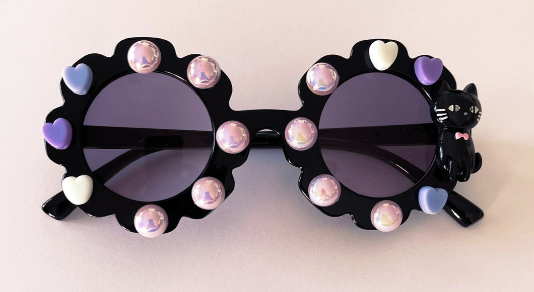 Black Kitty Cami Flower Sunnies