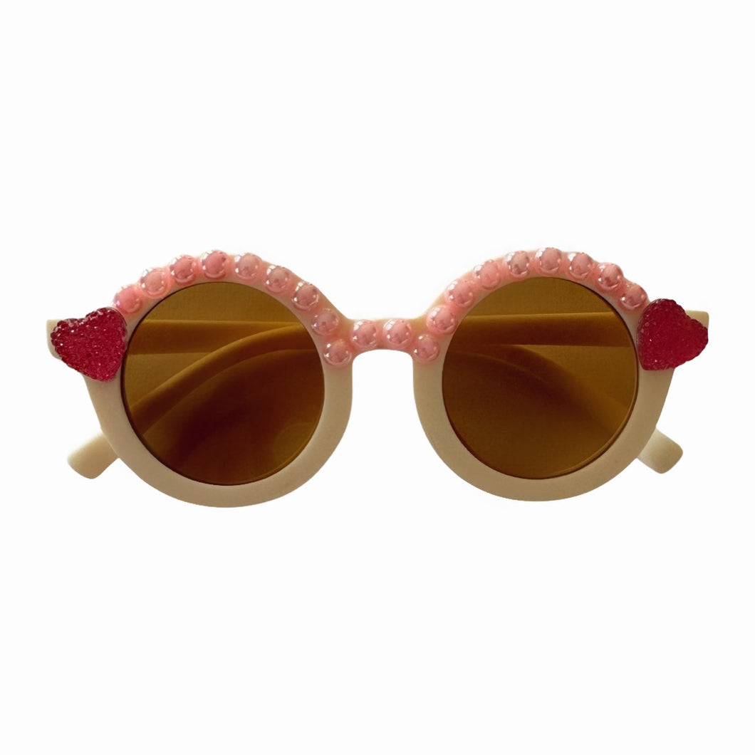 Fancy Pink Alina Round Sunnies