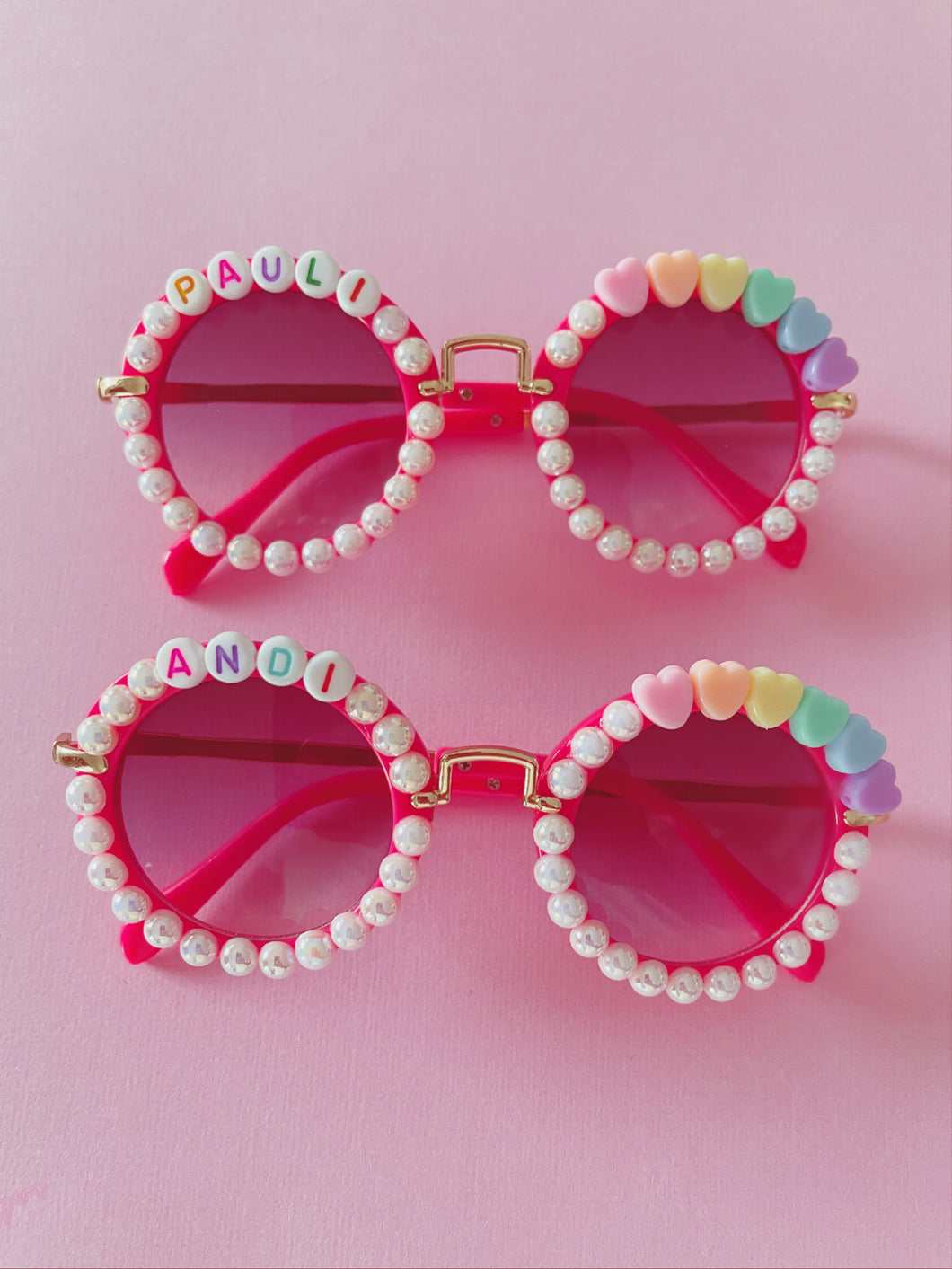 Alina Round Gold Sunnies - Heart Song