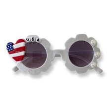 Load image into Gallery viewer, Love the USA- Cami Flower Sunnies
